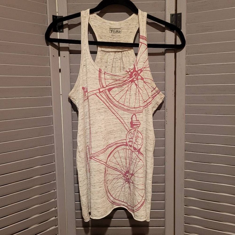 Vital women's Racerback Fuschia Bike Tank- Size M